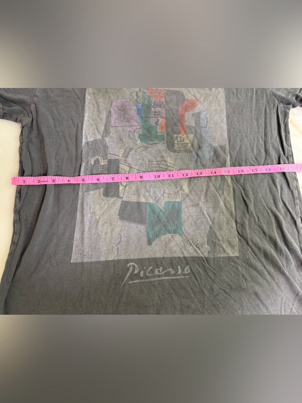 Abercrombie & Fitch Black Short Sleeve Graphic Tee with Multicolor Print - Picture 4 of 5